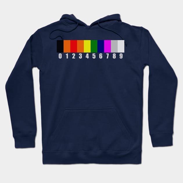 Resistor color codes Hoodie by AlternativeEye